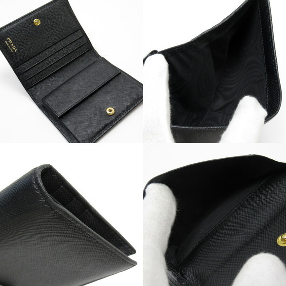 Prada Wallet Nero Saffiano Black Leather - Picture 1 of 3